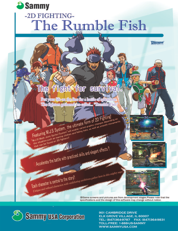The Rumble Fish box art for Playstation 2